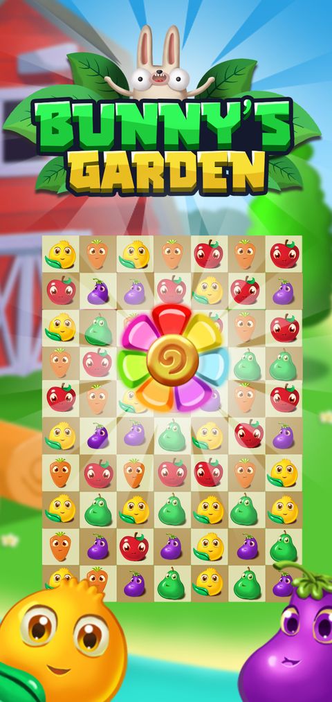 Bunny’s Garden – Match 3 Puzzle — screenshot 1