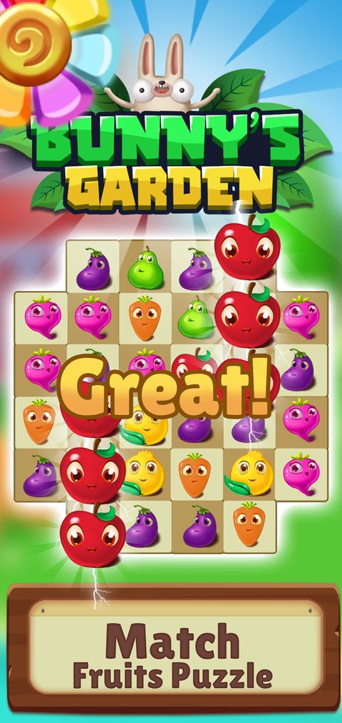 Bunny’s Garden – Match 3 Puzzle — screenshot 2