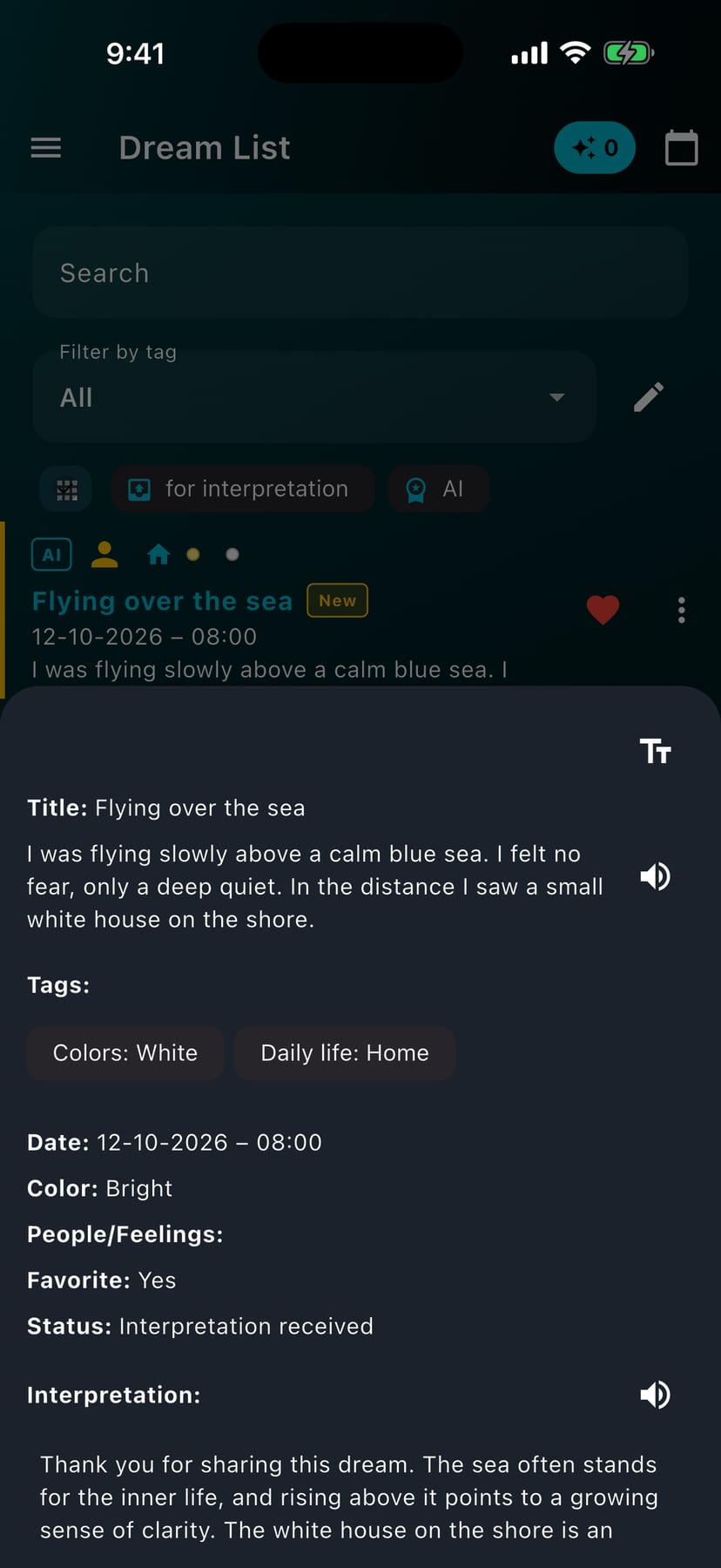 DreamAI – Sny i symbole — screenshot 3