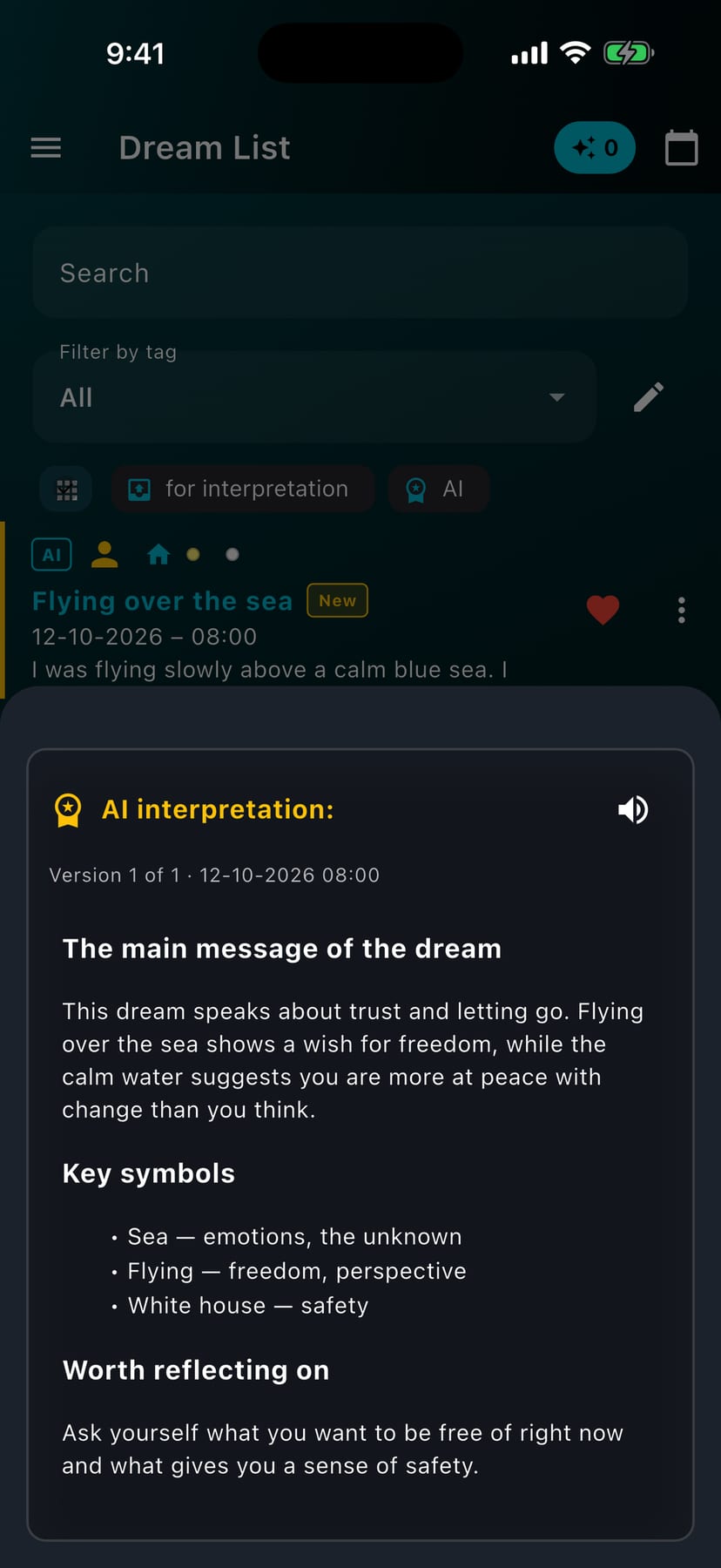 DreamAI – Sny i symbole — screenshot 4