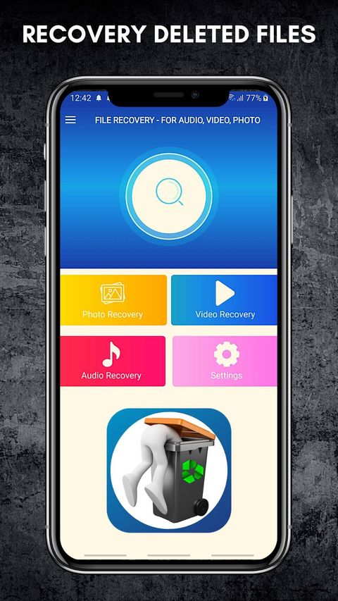 File Recovery – for audio, video, photo — screenshot 1