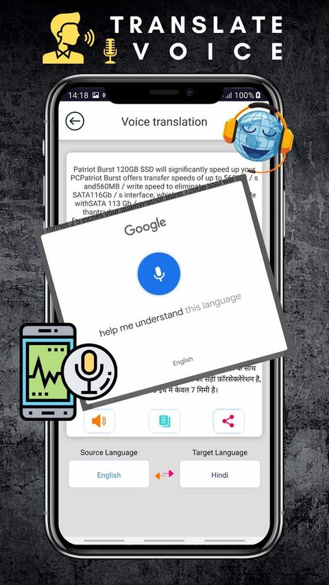 Translator for text, screen and voice — screenshot 3
