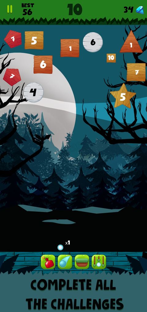 Jungle Ball Bricks Breaker – Bouncing ball game — screenshot 1