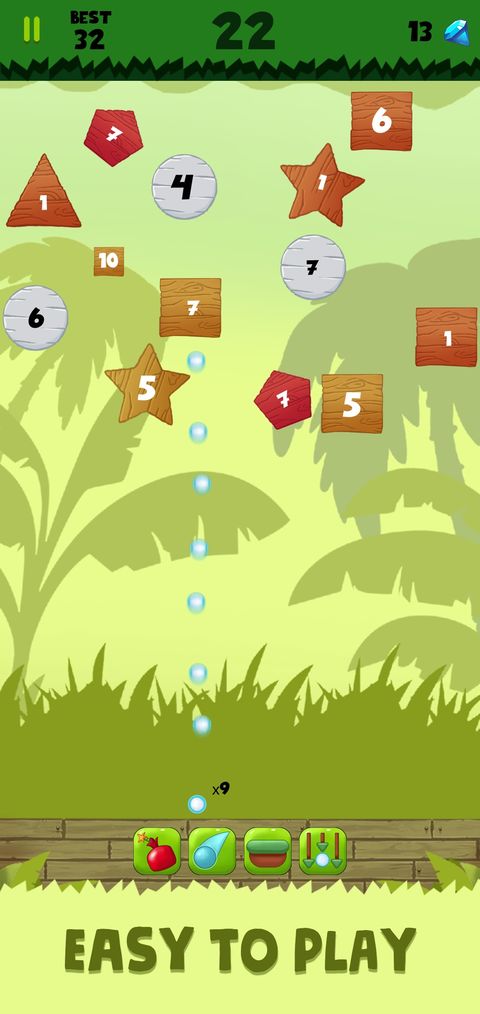 Jungle Ball Bricks Breaker – Bouncing ball game — screenshot 4