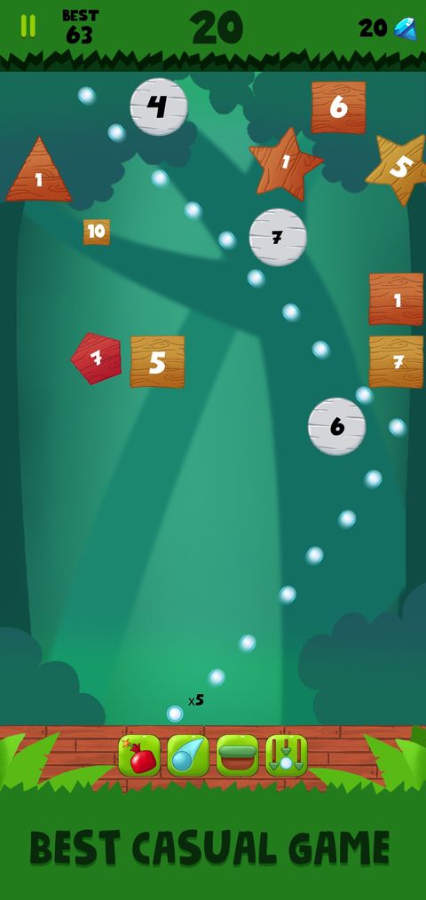 Jungle Ball Bricks Breaker – Bouncing ball game — screenshot 5