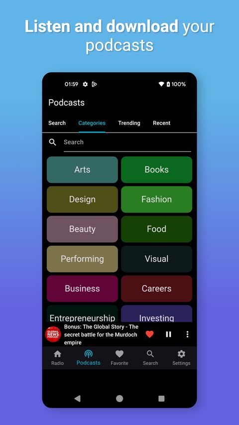 Music FM Radio & Podcasts — screenshot 4