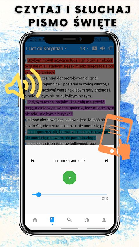 PISMO ŚWIĘTE BIBLIA AUDIO + AI — screenshot 1