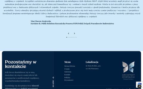 Architekt Zespołów — preview