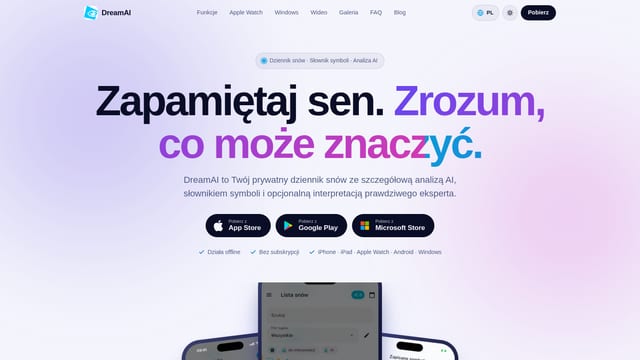 TryDreamAI.app — screenshot