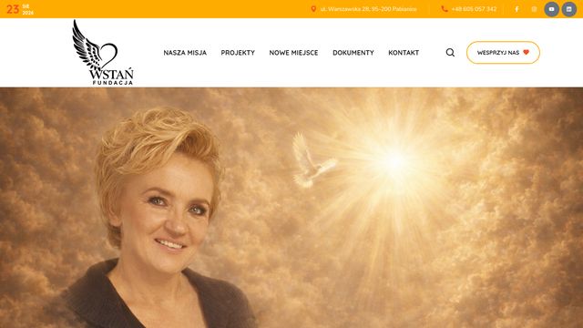 Fundacja Wstań — screenshot