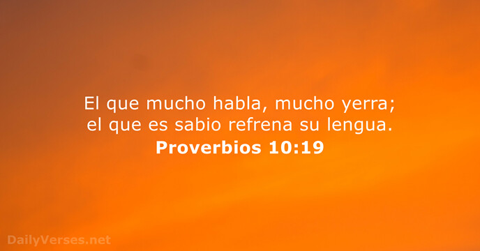 Proverbios 10,19