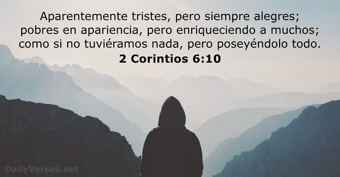 2 Corintios 6,10