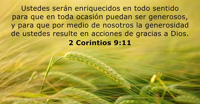 2 Corintios 9,11