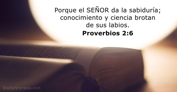 Proverbios 2:6