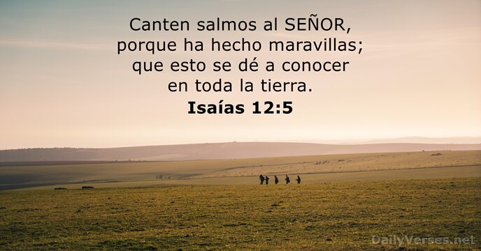 Isaías 12:5